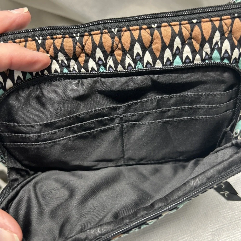 Vera Bradley Women's Purse cross Body Hipster Sierra Stream Excellent Shape